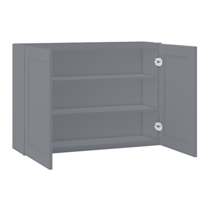 Wall Kitchen Cabinet W4230 Colonial Gray LessCare 42 in. width 30 in. height 12 in. depth - Kitchen Cabinets
