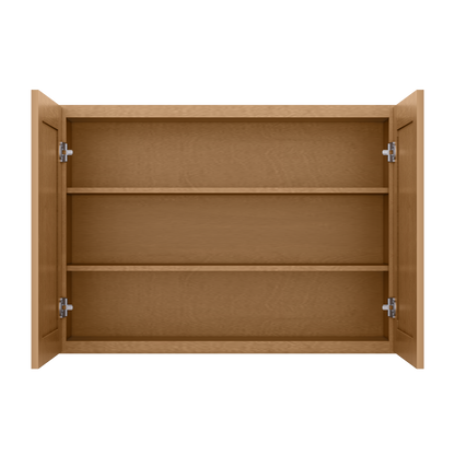 Wall Kitchen Cabinet W4230 Shaker Toffee LessCare 42 in. width 30 in. height 12 in. depth - Kitchen Cabinets