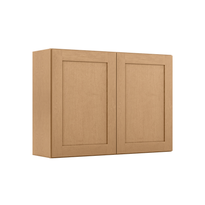 Wall Kitchen Cabinet W4230 Shaker Toffee LessCare 42 in. width 30 in. height 12 in. depth - Kitchen Cabinets