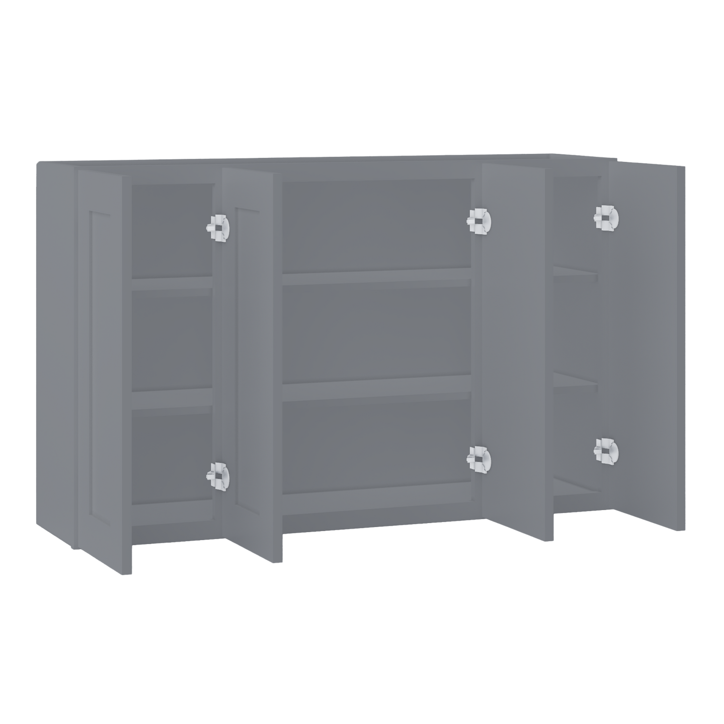 Wall Kitchen Cabinet W4830 Colonial Gray LessCare 48 in. width 30 in. height 12 in. depth - Kitchen Cabinets