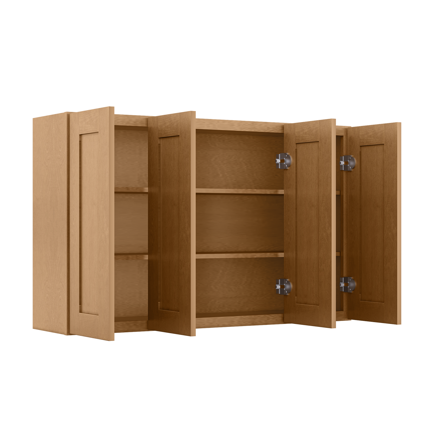 Wall Kitchen Cabinet W4830 Shaker Toffee LessCare 48 in. width 30 in. height 12 in. depth - Kitchen Cabinets