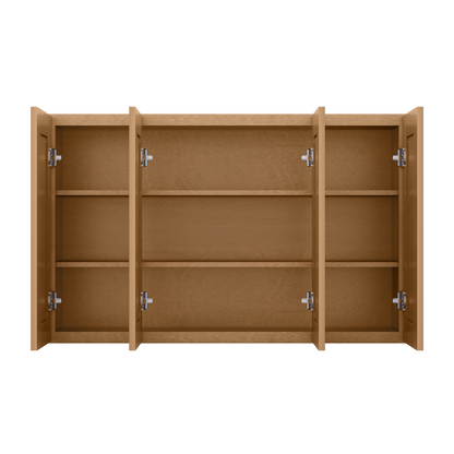 Wall Kitchen Cabinet W4830 Shaker Toffee LessCare 48 in. width 30 in. height 12 in. depth - Kitchen Cabinets