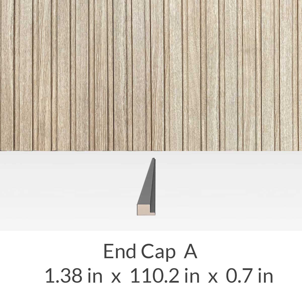 Wall Panel Delphi Oak End Cap - End Cap A - Wall Panel