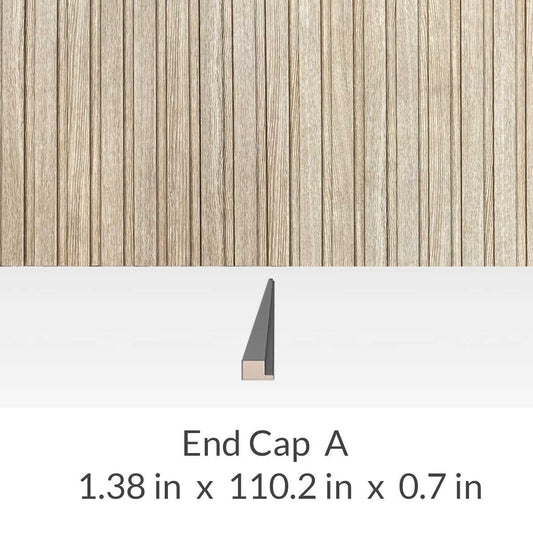 Wall Panel Delphi Oak End Cap - End Cap A - Wall Panel