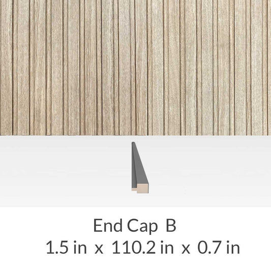 Wall Panel Delphi Oak End Cap - End Cap B - Wall Panel