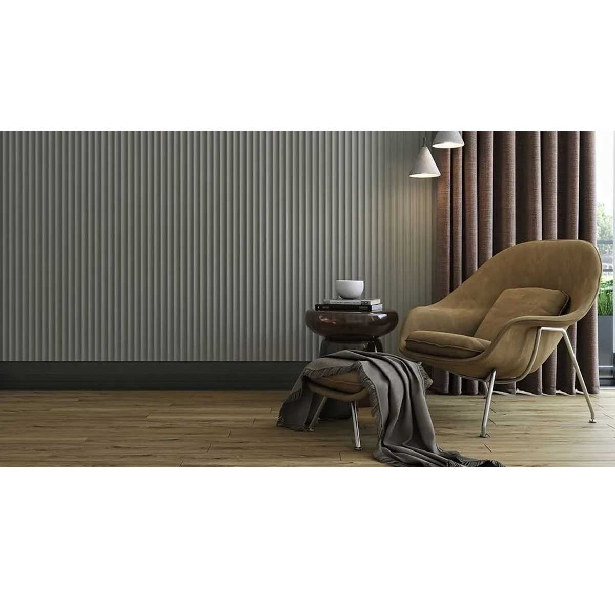 Wall Panel Storm Grey 110.2 in. H 5.6 in. W 0.7 in. D - Wall Panel