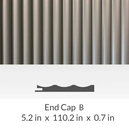Wall Panel Storm Grey End Cap - Wall Panel