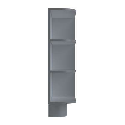 What-Not Shelf Base Kitchen Cabinet BWNT9 Colonial Gray LessCare 9 in. width 34.5 in. height 24 in. depth - Kitchen