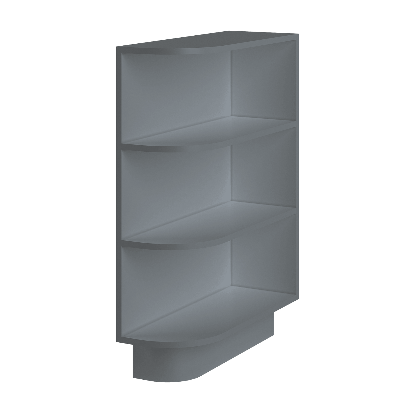 What-Not Shelf Base Kitchen Cabinet BWNT9 Colonial Gray LessCare 9 in. width 34.5 in. height 24 in. depth - Kitchen