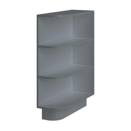 What-Not Shelf Base Kitchen Cabinet BWNT9 Colonial Gray LessCare 9 in. width 34.5 in. height 24 in. depth - Kitchen