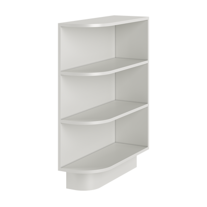 What-Not Shelf Base Kitchen Cabinet BWNT9 Milan Pearl 9 in. width 34.5 in. height 24 in. depth - Kitchen Cabinets