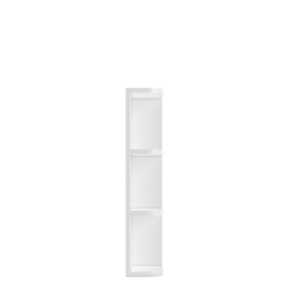 What-Not-Shelf Kitchen Cabinet WN630 Alpina White LessCare 6 in. width 30 in. height 12 in. depth - Kitchen Cabinets