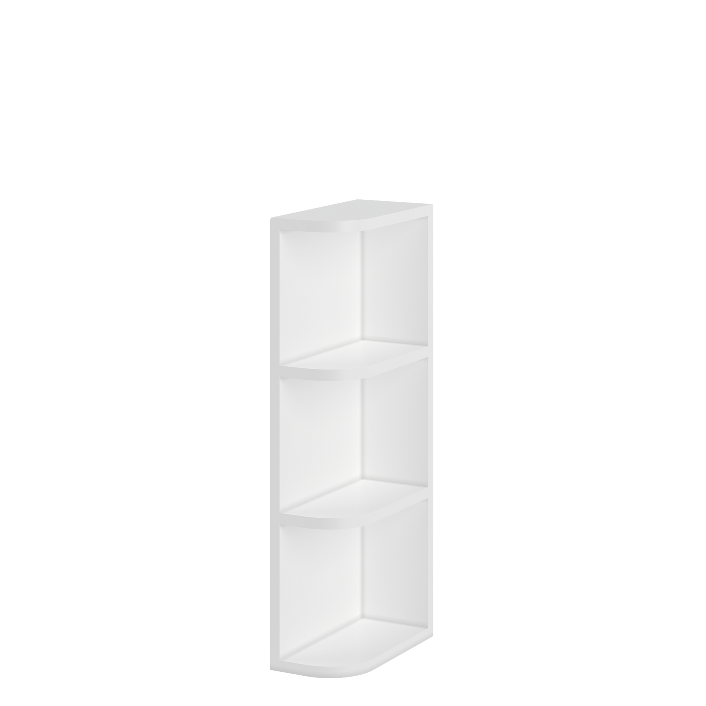 What-Not-Shelf Kitchen Cabinet WN630 Alpina White LessCare 6 in. width 30 in. height 12 in. depth - Kitchen Cabinets