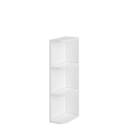 What-Not-Shelf Kitchen Cabinet WN630 Alpina White LessCare 6 in. width 30 in. height 12 in. depth - Kitchen Cabinets