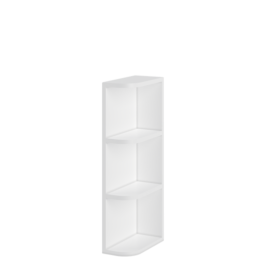 What-Not-Shelf Kitchen Cabinet WN630 Alpina White LessCare 6 in. width 30 in. height 12 in. depth - Kitchen Cabinets
