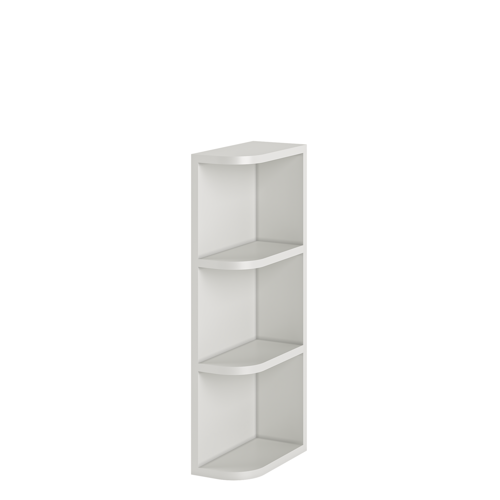 What-Not-Shelf Kitchen Cabinet WN630 Milan Pearl 6 in. width 30 in. height 12 in. depth - Kitchen Cabinets