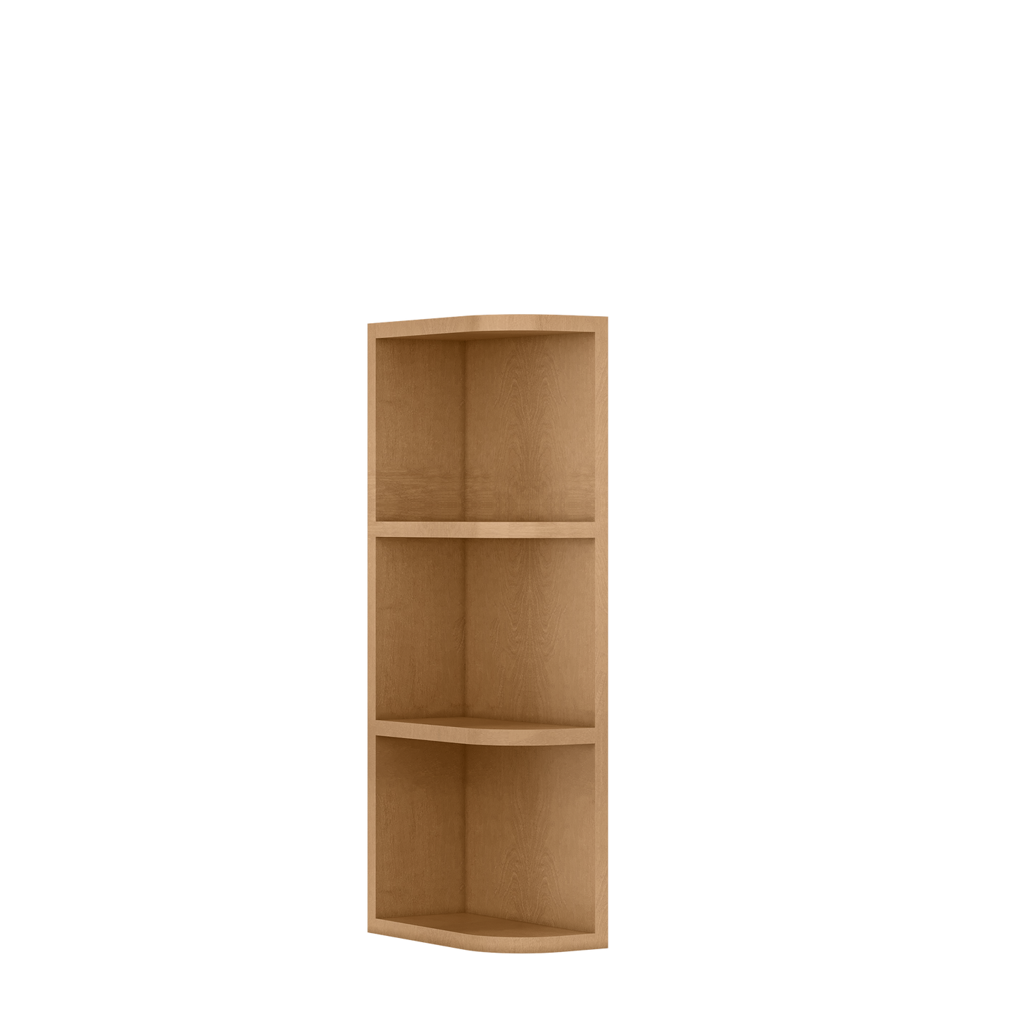 What-Not-Shelf Kitchen Cabinet WN630 Shaker Toffee LessCare 6 in. width 30 in. height 12 in. depth - Kitchen Cabinets