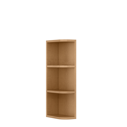 What-Not-Shelf Kitchen Cabinet WN630 Shaker Toffee LessCare 6 in. width 30 in. height 12 in. depth - Kitchen Cabinets