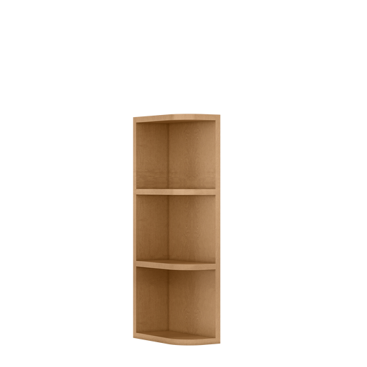 What-Not-Shelf Kitchen Cabinet WN630 Shaker Toffee LessCare 6 in. width 30 in. height 12 in. depth - Kitchen Cabinets