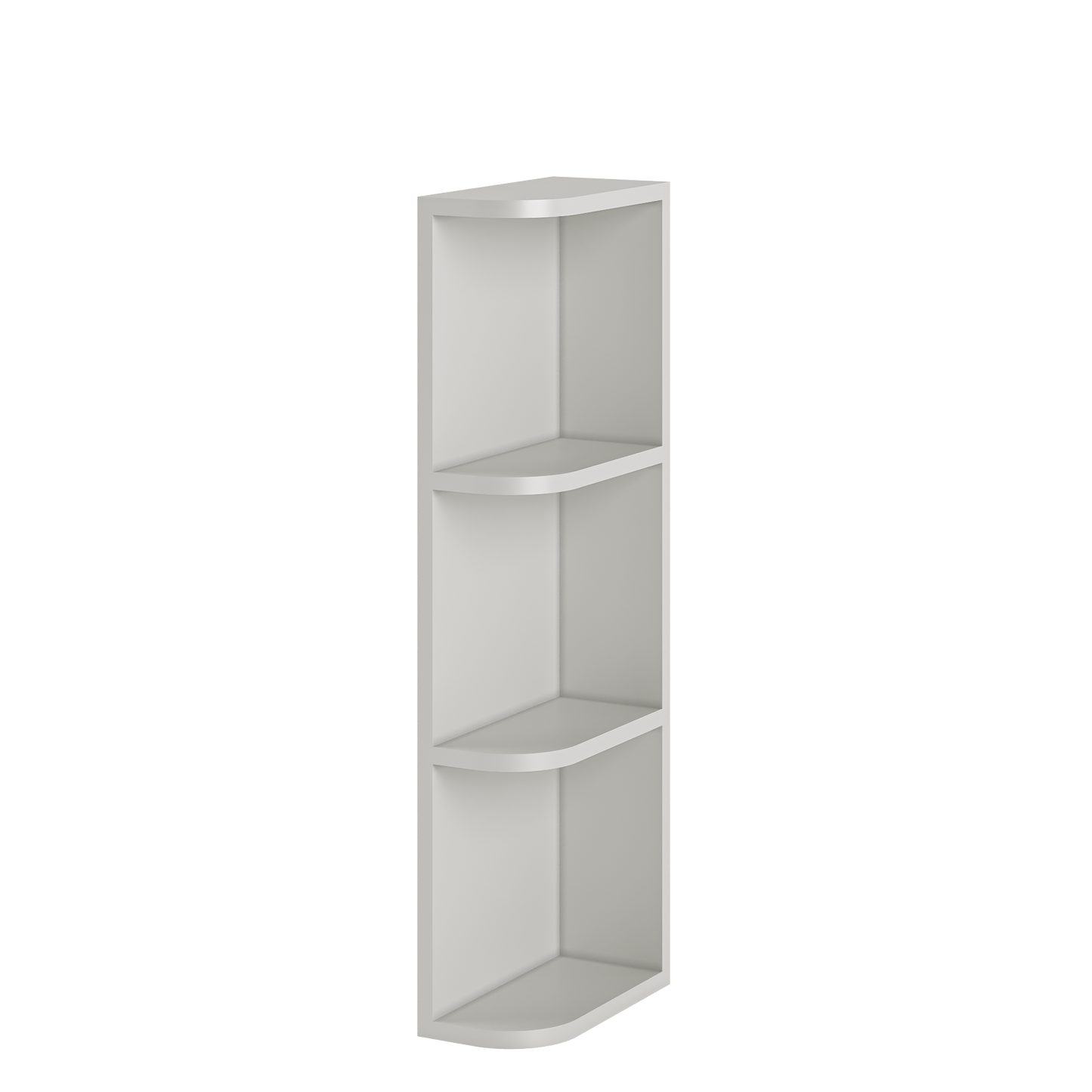 What-Not-Shelf Kitchen Cabinet WN636 Milan Pearl 6 in. width 36 in. height 12 in. depth - Kitchen Cabinets