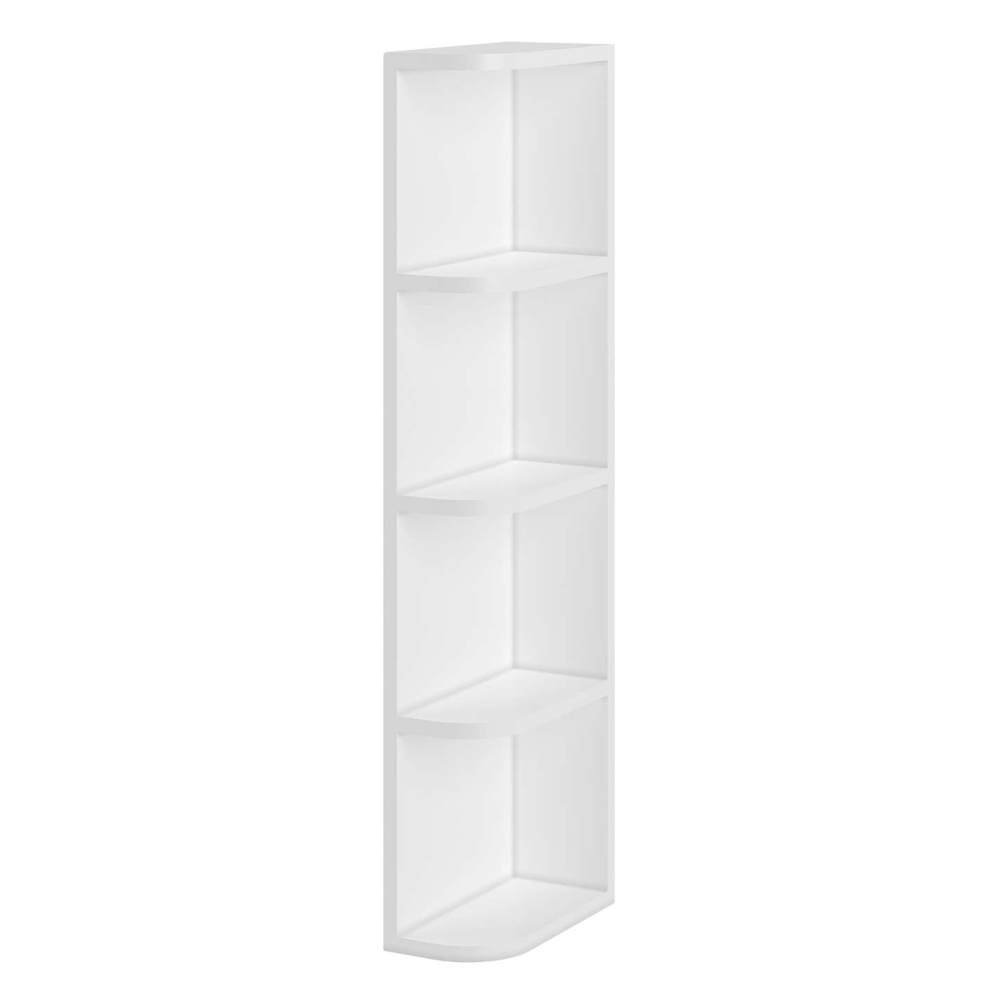 What-Not-Shelf Kitchen Cabinet WN642 Alpina White LessCare 6 in. width 42 in. height 12 in. depth - Kitchen Cabinets