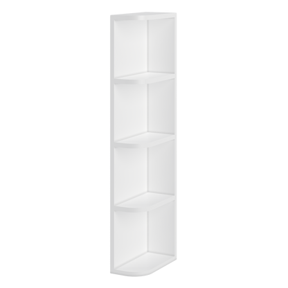 What-Not-Shelf Kitchen Cabinet WN642 Alpina White LessCare 6 in. width 42 in. height 12 in. depth - Kitchen Cabinets