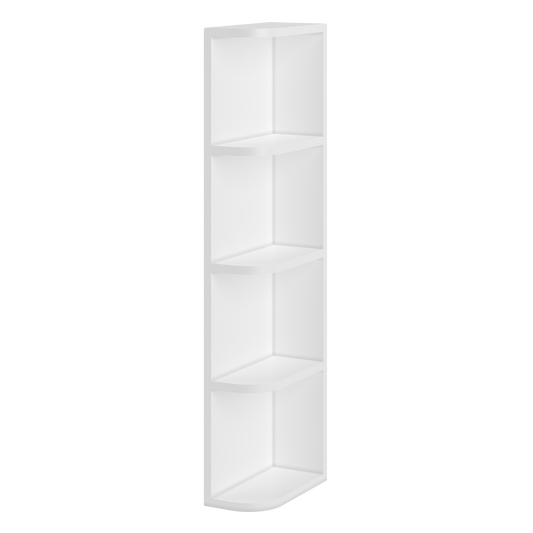 What-Not-Shelf Kitchen Cabinet WN642 Alpina White LessCare 6 in. width 42 in. height 12 in. depth - Kitchen Cabinets