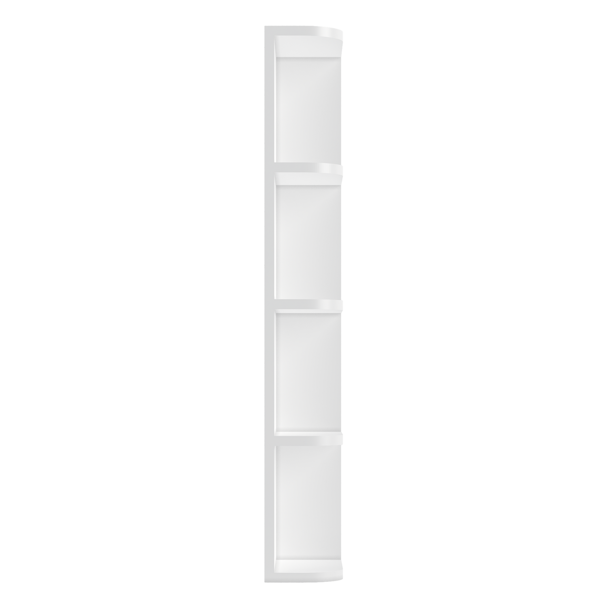 What-Not-Shelf Kitchen Cabinet WN642 Alpina White LessCare 6 in. width 42 in. height 12 in. depth - Kitchen Cabinets