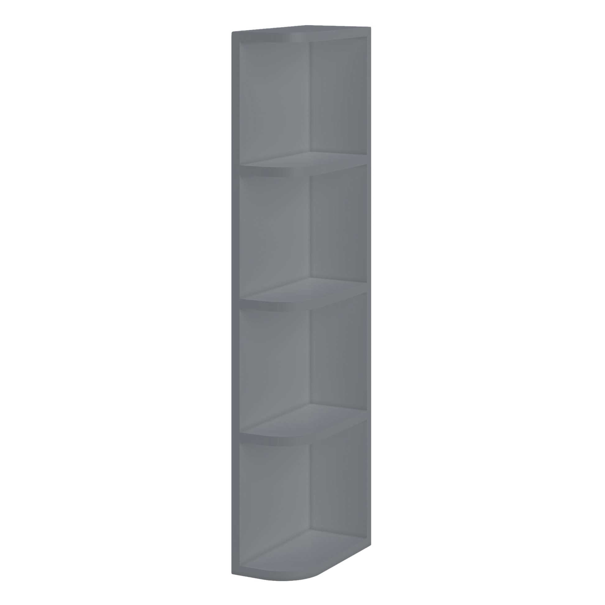What-Not-Shelf Kitchen Cabinet WN642 Colonial Gray LessCare 6 in. width 42 in. height 12 in. depth - Kitchen Cabinets