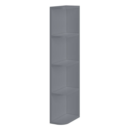 What-Not-Shelf Kitchen Cabinet WN642 Colonial Gray LessCare 6 in. width 42 in. height 12 in. depth - Kitchen Cabinets