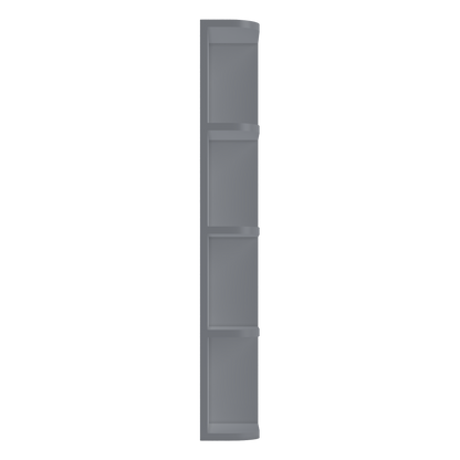 What-Not-Shelf Kitchen Cabinet WN642 Colonial Gray LessCare 6 in. width 42 in. height 12 in. depth - Kitchen Cabinets
