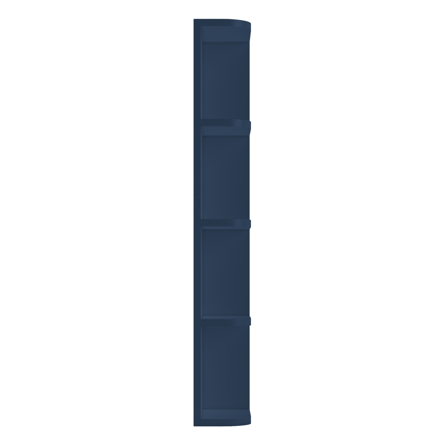 What-Not-Shelf Kitchen Cabinet WN642 Danbury Blue LessCare 6 in. width 42 in. height 12 in. depth - Kitchen Cabinets