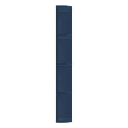What-Not-Shelf Kitchen Cabinet WN642 Danbury Blue LessCare 6 in. width 42 in. height 12 in. depth - Kitchen Cabinets