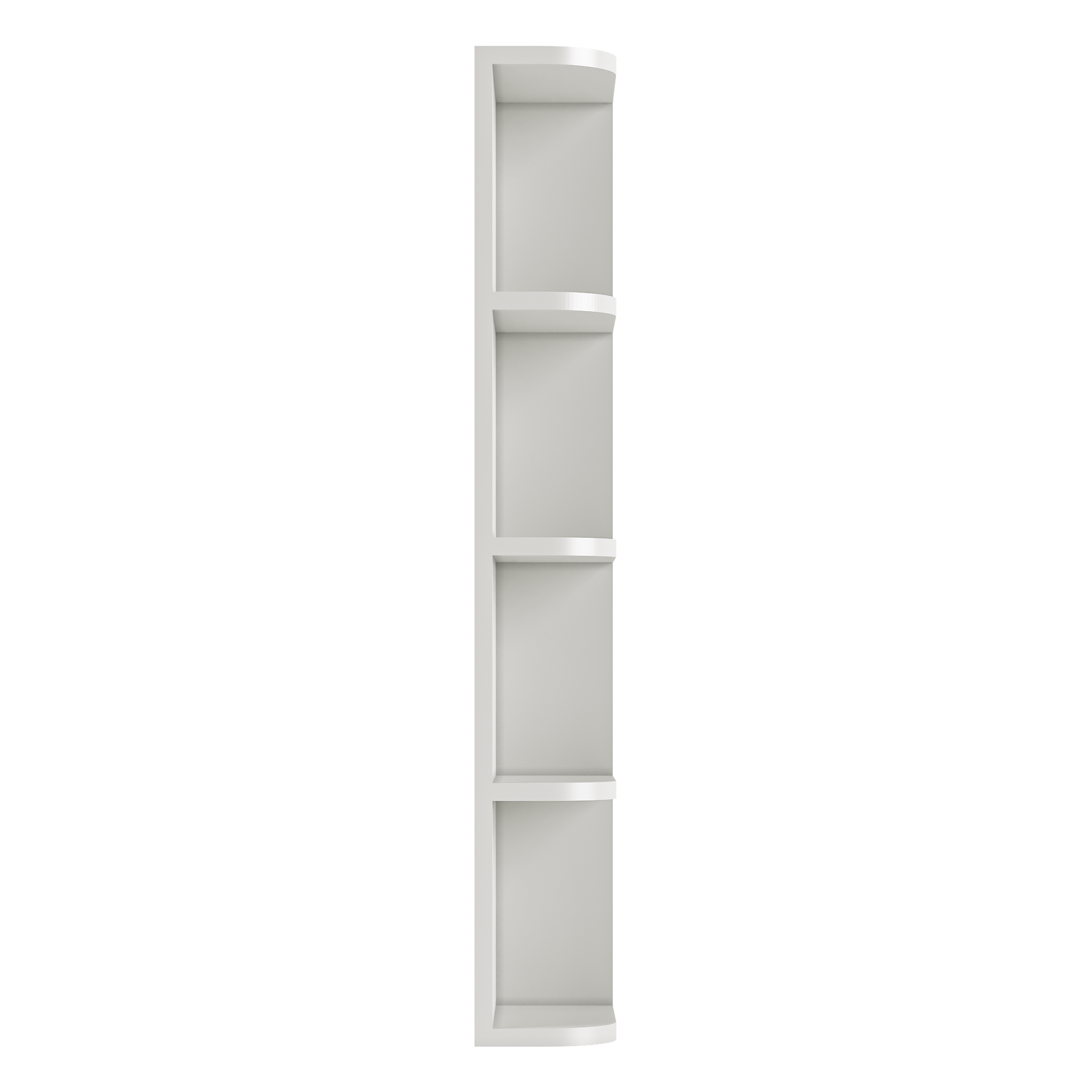 What-Not-Shelf Kitchen Cabinet WN642 Milan Pearl 6 in. width 42 in. height 12 in. depth - Kitchen Cabinets