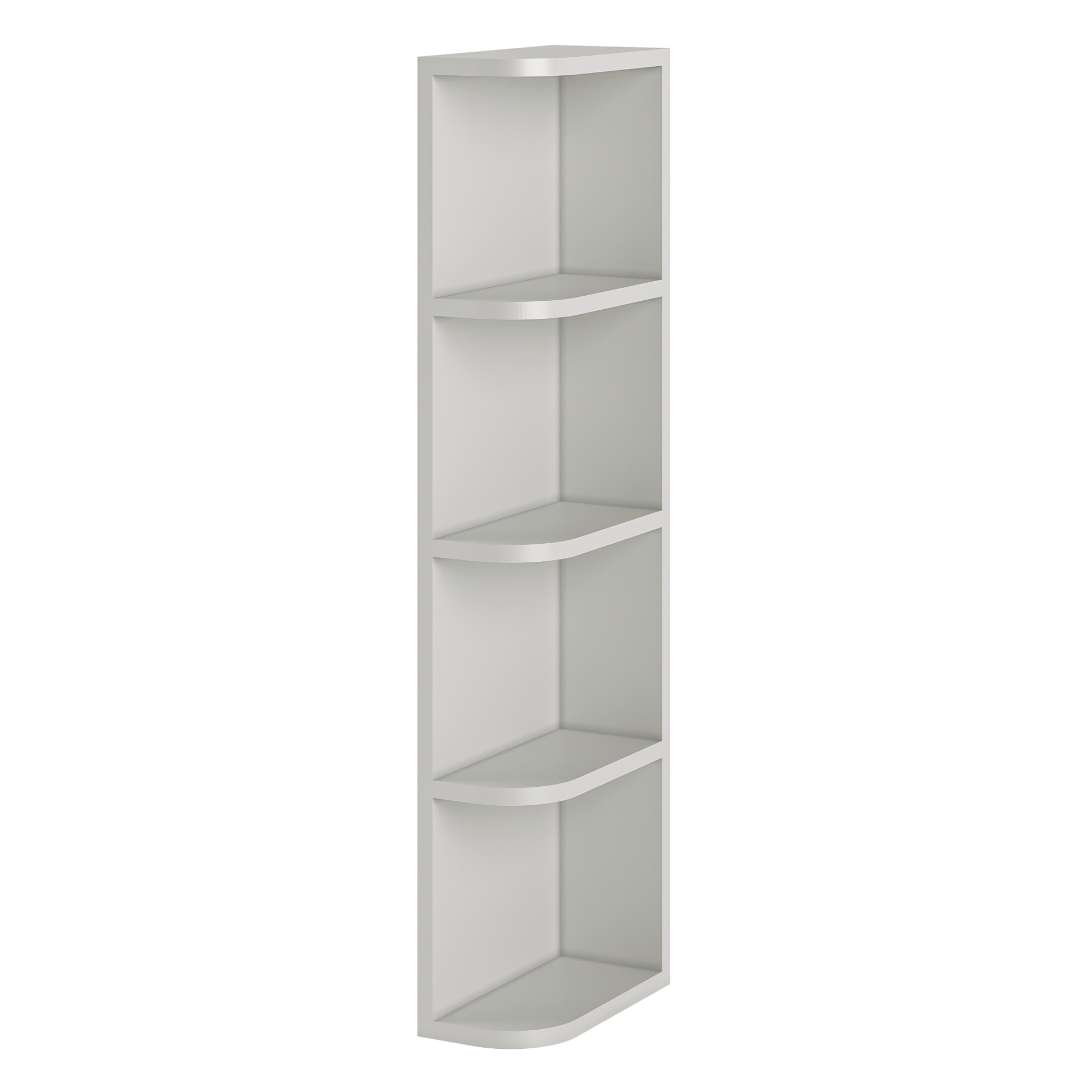 What-Not-Shelf Kitchen Cabinet WN642 Milan Pearl 6 in. width 42 in. height 12 in. depth - Kitchen Cabinets