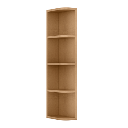 What-Not-Shelf Kitchen Cabinet WN642 Shaker Toffee LessCare 6 in. width 42 in. height 12 in. depth - Kitchen Cabinets