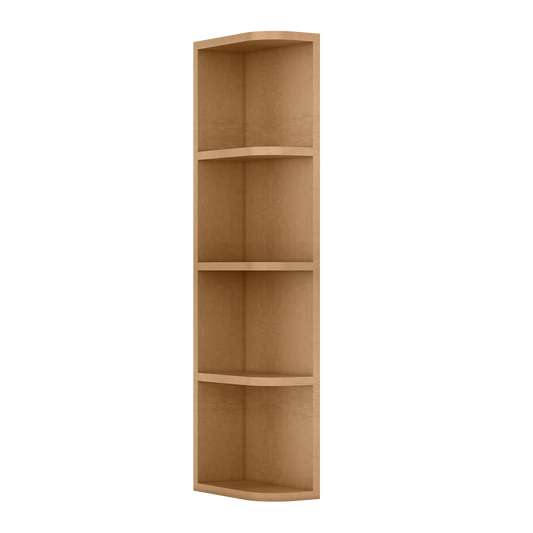 What-Not-Shelf Kitchen Cabinet WN642 Shaker Toffee LessCare 6 in. width 42 in. height 12 in. depth - Kitchen Cabinets