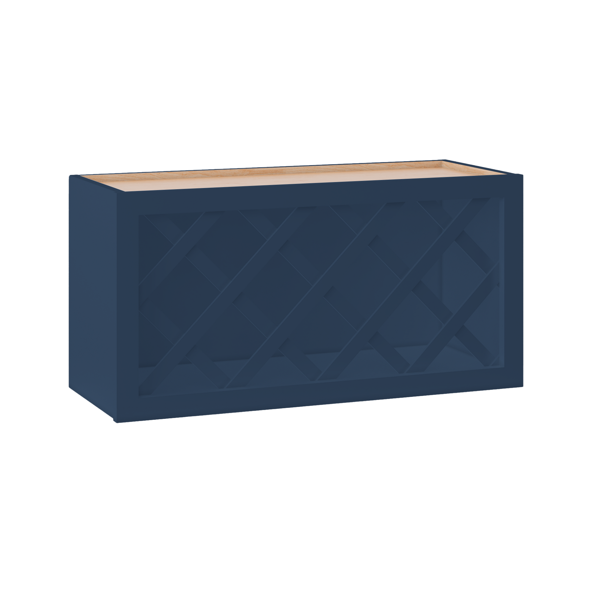 Wine Rack Kitchen Cabinet WR3015 Danbury Blue LessCare 30 in. width 15 in. height 12 in. depth - Kitchen Cabinets