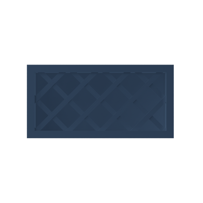 Wine Rack Kitchen Cabinet WR3015 Danbury Blue LessCare 30 in. width 15 in. height 12 in. depth - Kitchen Cabinets