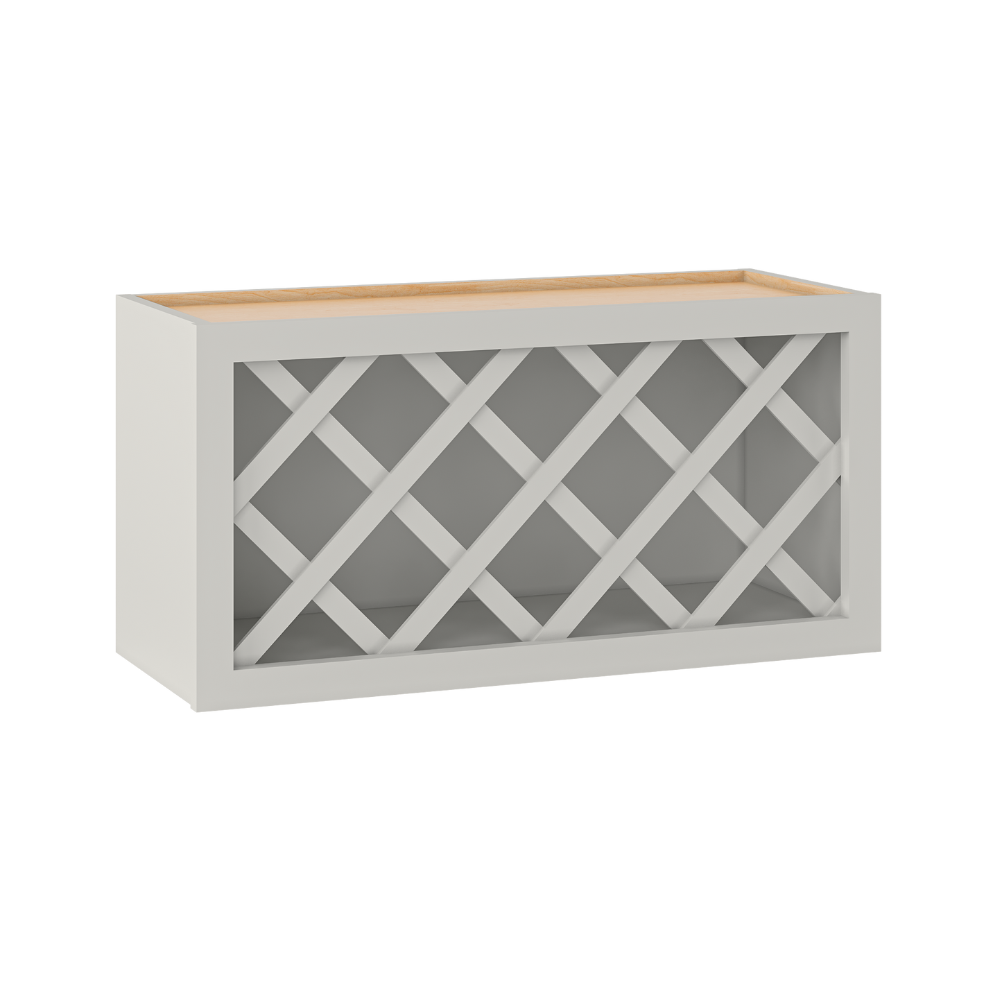 Wine Rack Kitchen Cabinet WR3015 Milan Pearl 30 in. width 15 in. height 12 in. depth - Kitchen Cabinets