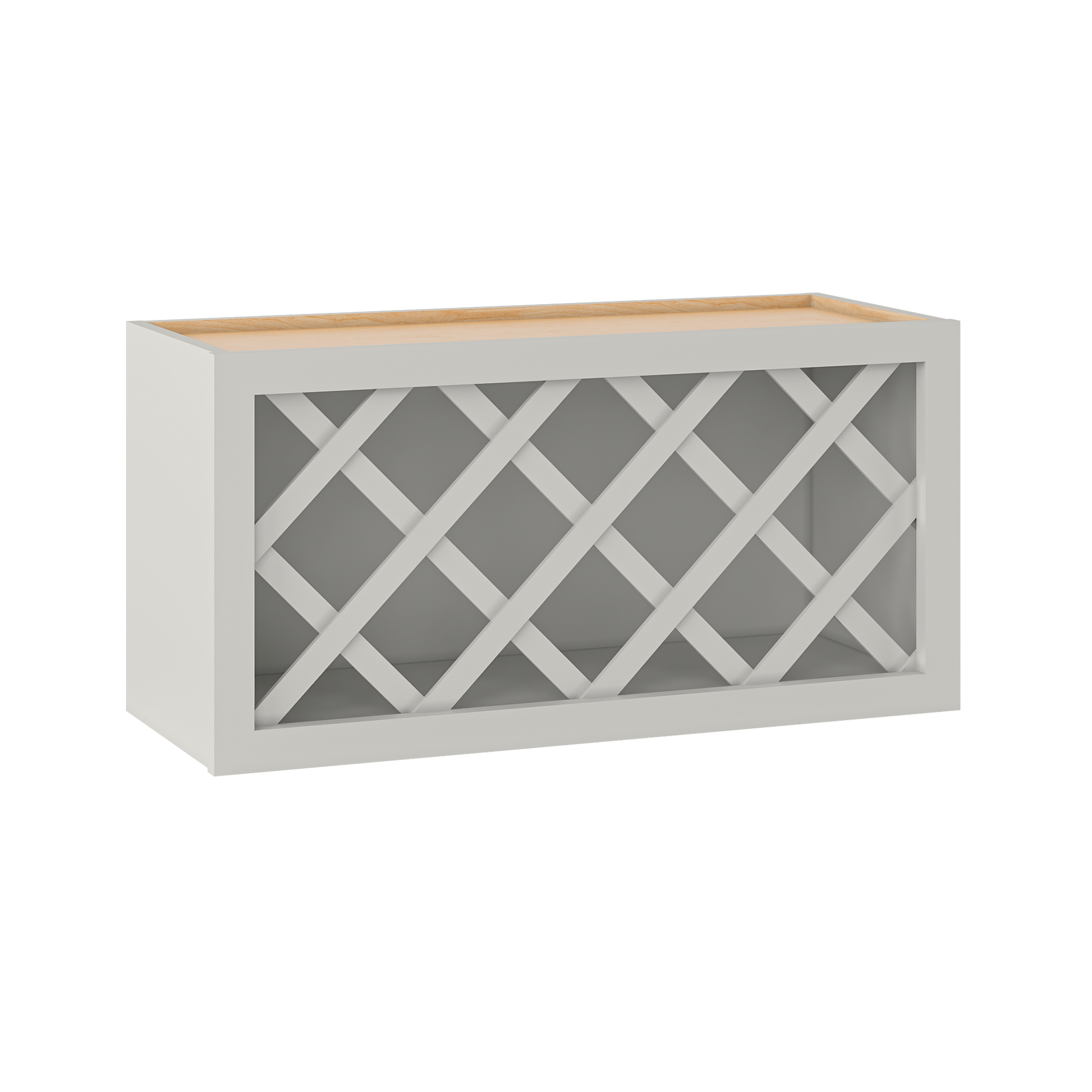 Wine Rack Kitchen Cabinet WR3015 Milan Pearl 30 in. width 15 in. height 12 in. depth - Kitchen Cabinets