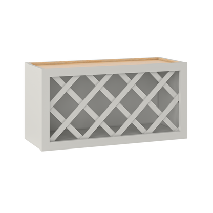 Wine Rack Kitchen Cabinet WR3015 Milan Pearl 30 in. width 15 in. height 12 in. depth - Kitchen Cabinets