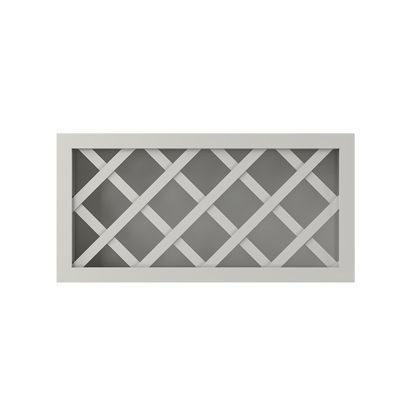 Wine Rack Kitchen Cabinet WR3015 Milan Pearl 30 in. width 15 in. height 12 in. depth - Kitchen Cabinets