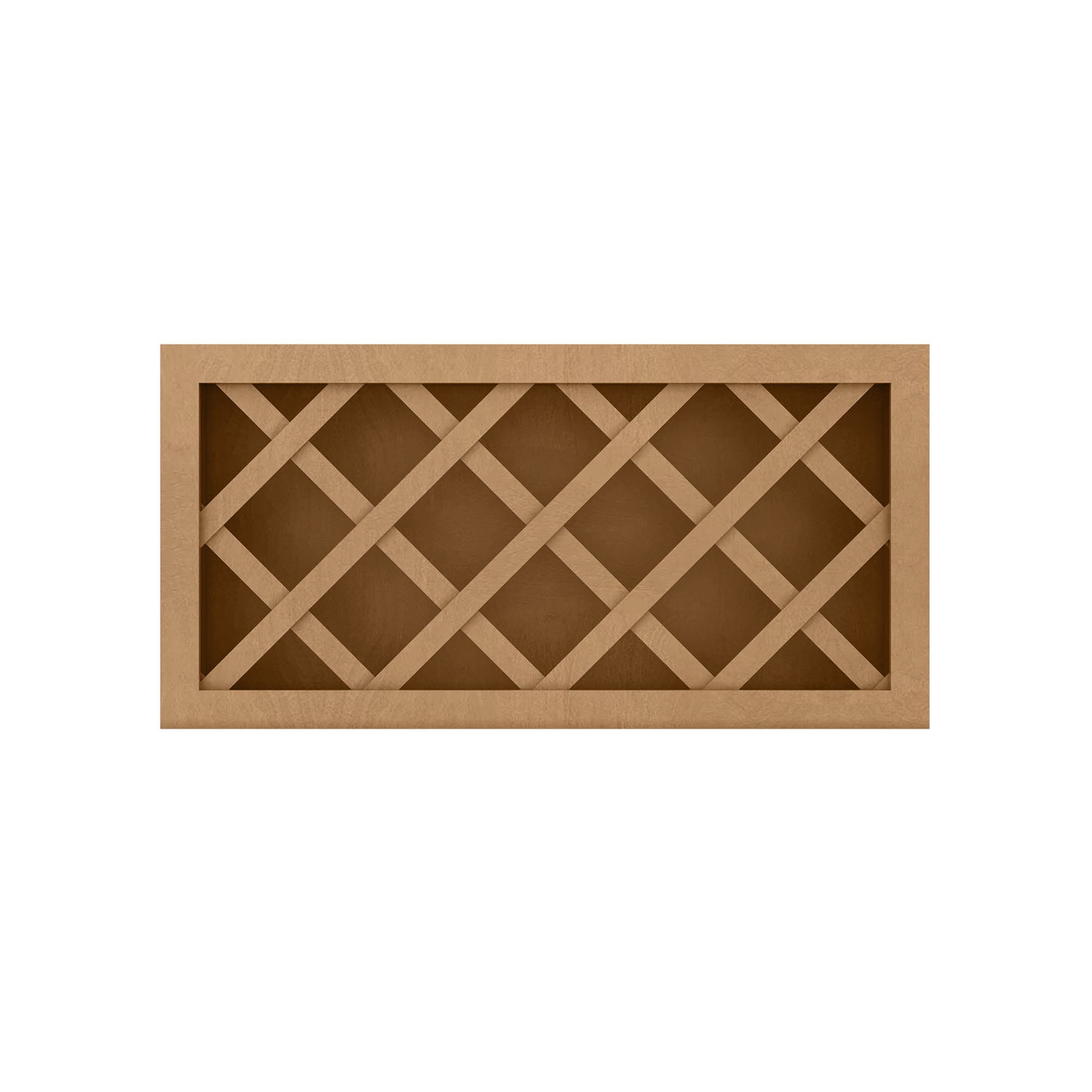 Wine Rack Kitchen Cabinet WR3015 Shaker Toffee LessCare 30 in. width 15 in. height 12 in. depth - Kitchen Cabinets