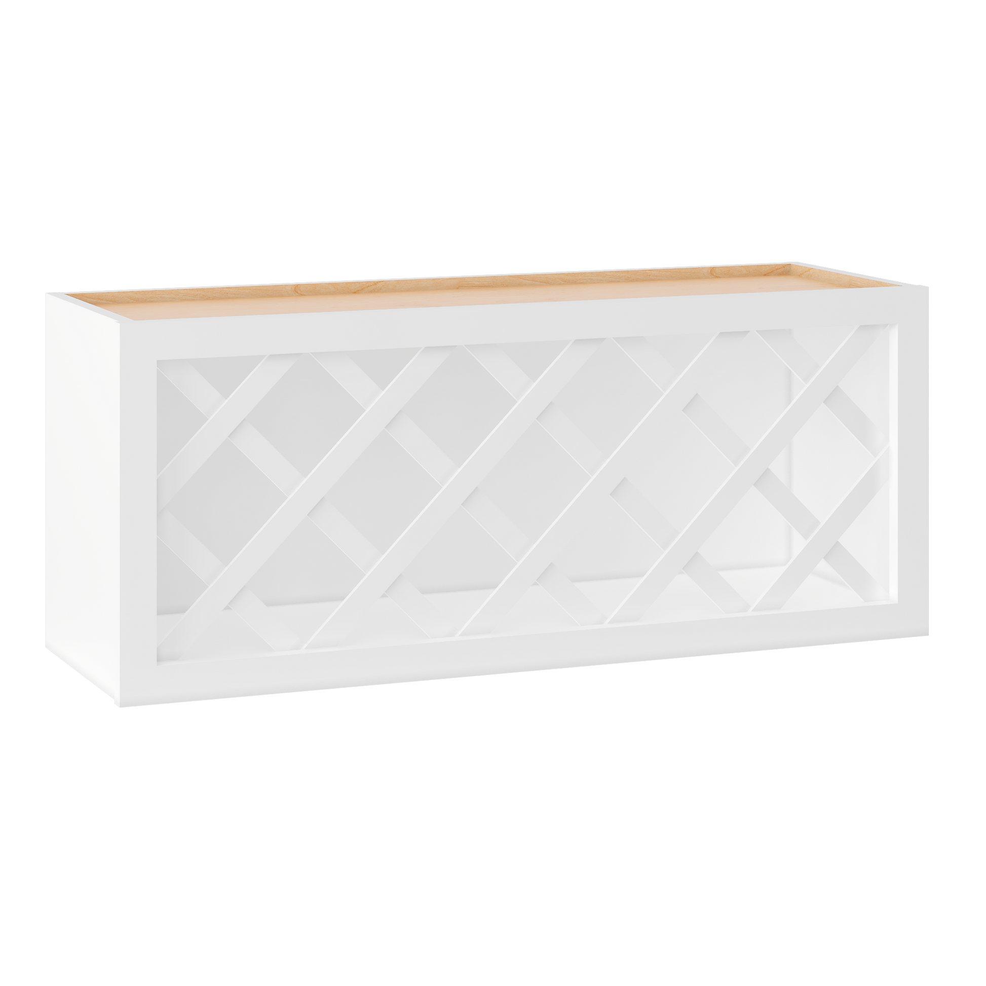 Wine Rack Kitchen Cabinet WR3615 Alpina White LessCare 36 in. width 15 in. height 12 in. depth - Kitchen Cabinets