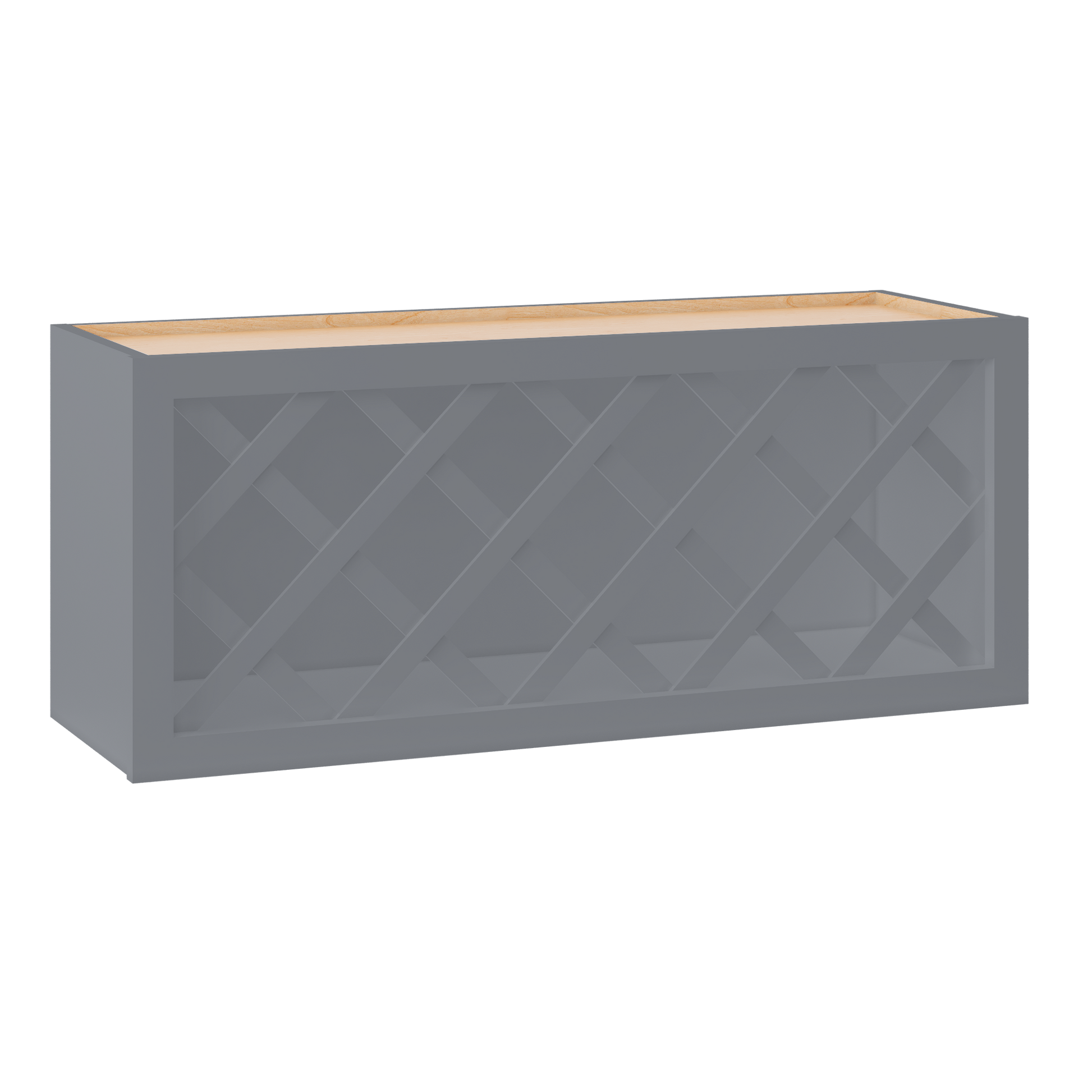 Wine Rack Kitchen Cabinet WR3615 Colonial Gray LessCare 36 in. width 15 in. height 12 in. depth - Kitchen Cabinets