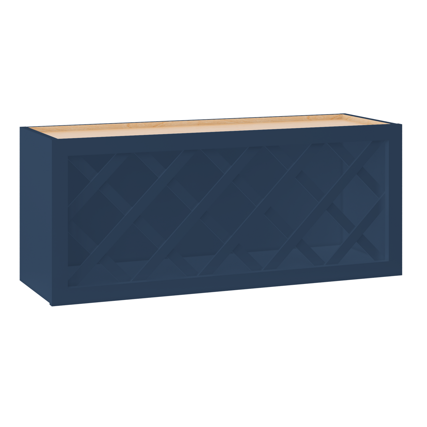 Wine Rack Kitchen Cabinet WR3615 Danbury Blue LessCare 36 in. width 15 in. height 12 in. depth - Kitchen Cabinets