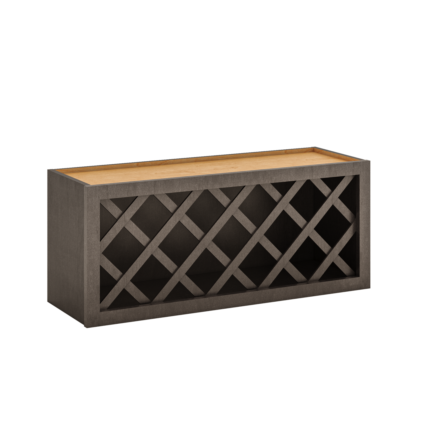 Wine Rack Kitchen Cabinet WR3615 Milan Slate 36 in. width 15 in. height 12 in. depth - Kitchen Cabinets