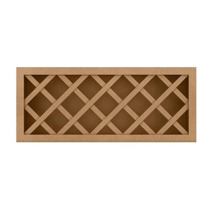 Wine Rack Kitchen Cabinet WR3615 Shaker Toffee LessCare 36 in. width 15 in. height 12 in. depth - Kitchen Cabinets