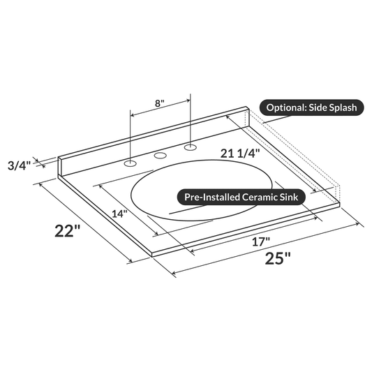 Burlywood 25x22 with Backsplash (8 in Spread)